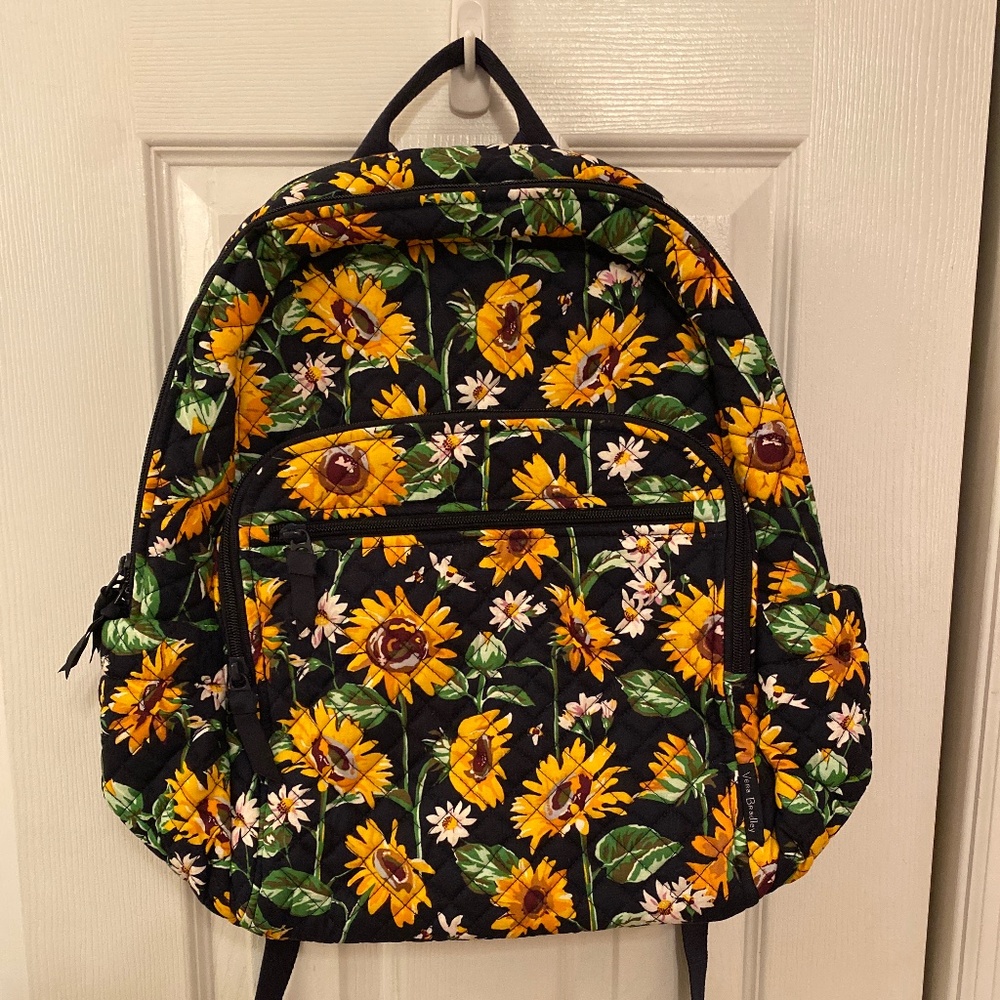 NWT Vera Bradley Sunflower Campus Backpack